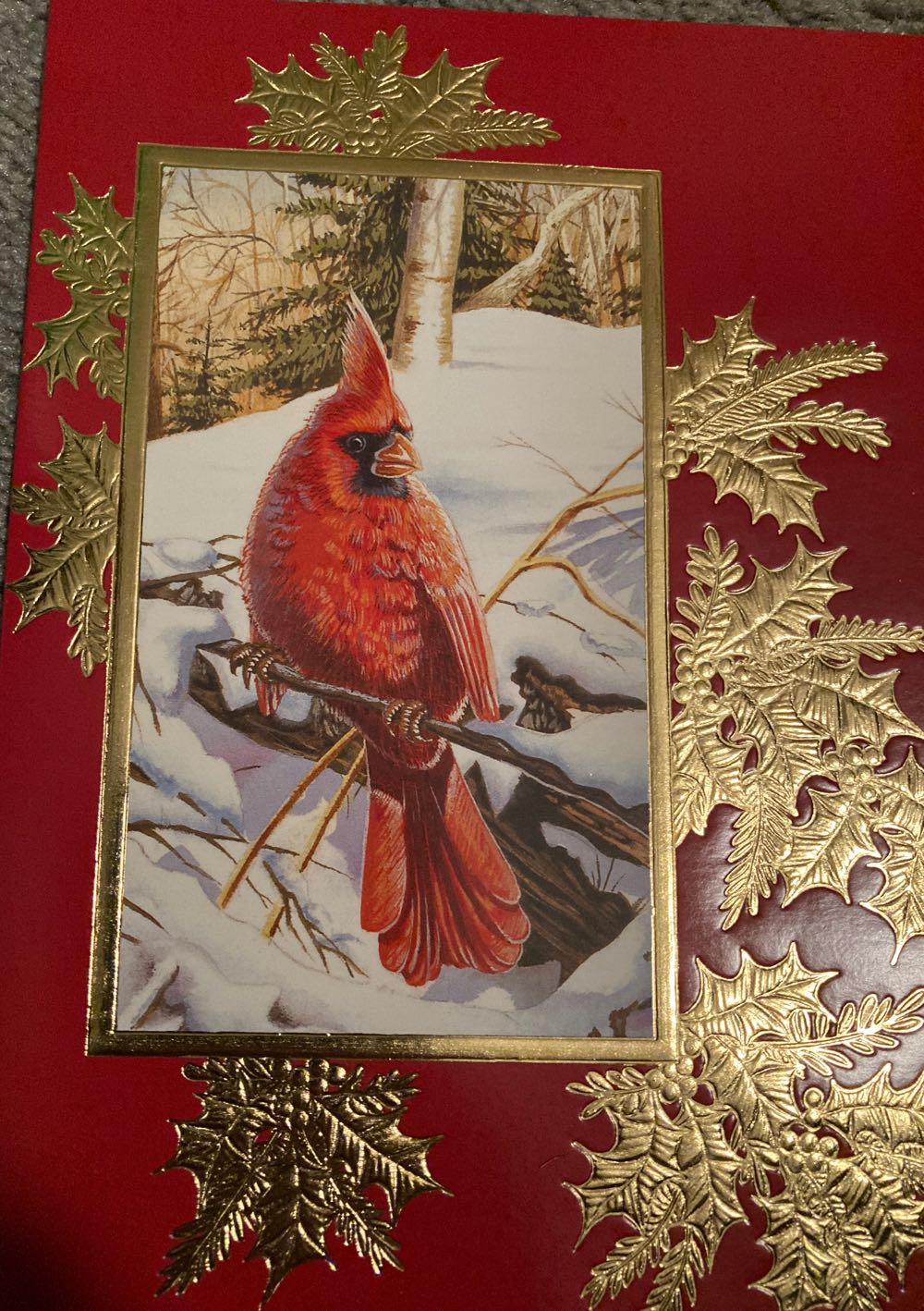 Cardinal (Shiny) Card  (Cards) ornament collectible - Main Image 2