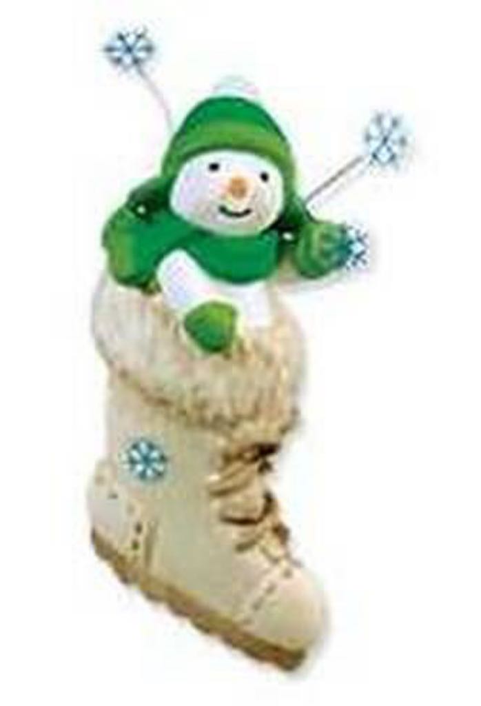 So Cute In A Boot! - Snowman (Snowman, Boot, Mini) ornament collectible [Barcode 795902142124] - Main Image 2