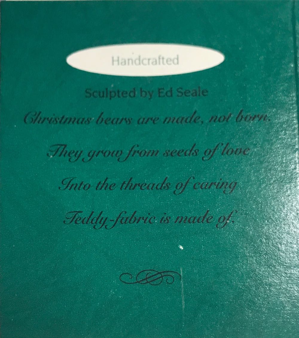 Miniature Christmas Bear - Keepsake Miniature (Christmas Bear) ornament collectible [Barcode 015012304879] - Main Image 2