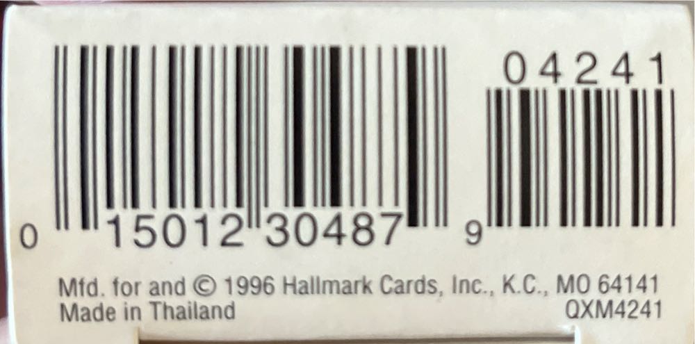 Miniature Christmas Bear - Keepsake Miniature (Christmas Bear) ornament collectible [Barcode 015012304879] - Main Image 4