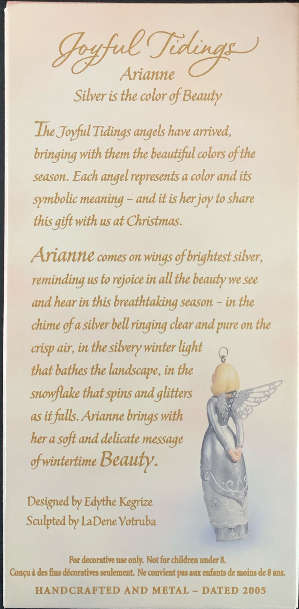 Joyful Tidings Arianne - Joyful Tidings (Christmas Angels) ornament collectible [Barcode 015012884715] - Main Image 2