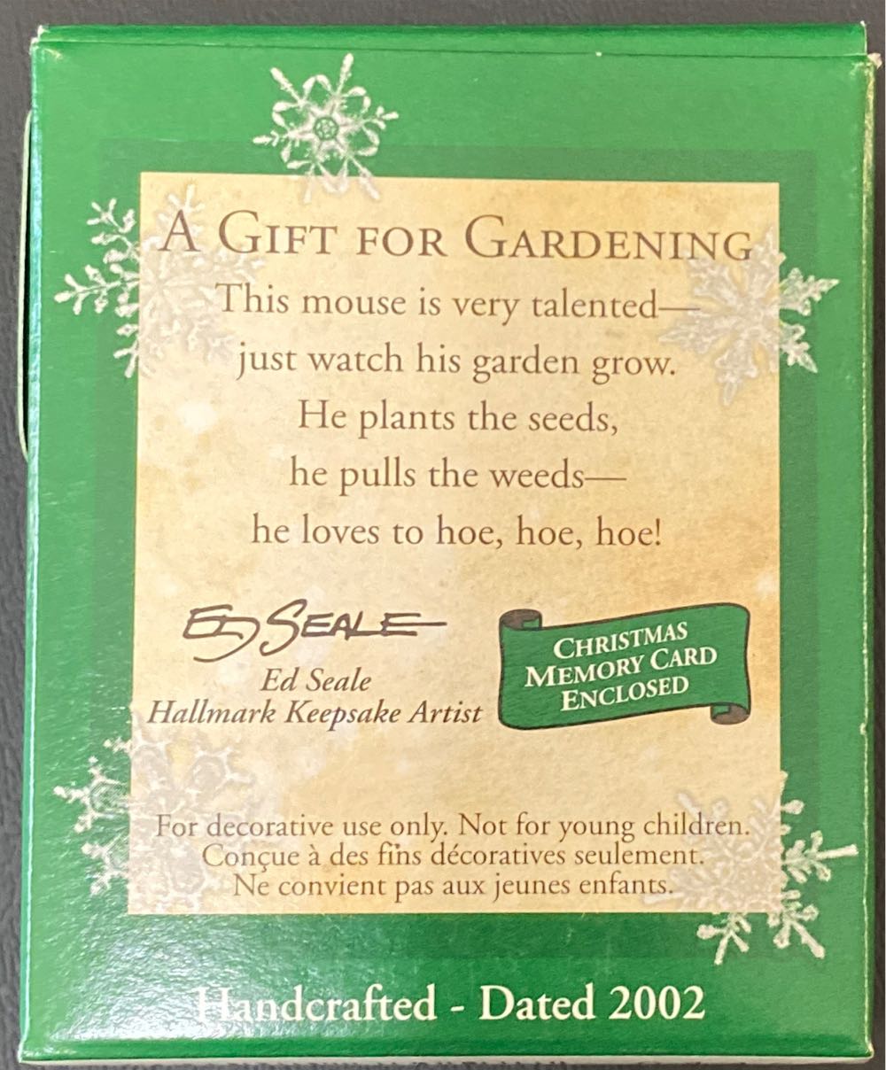 Miniature A Gift For Gardening  (Miniature) ornament collectible [Barcode 015012680577] - Main Image 2