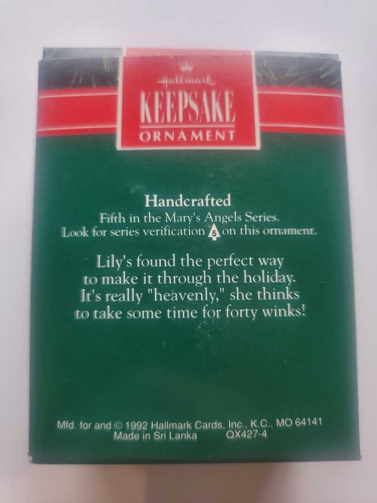 Mary’s Angels #5 Lily (1992) - Mary’s Angels (Angels) ornament collectible [Barcode 070000027420] - Main Image 3