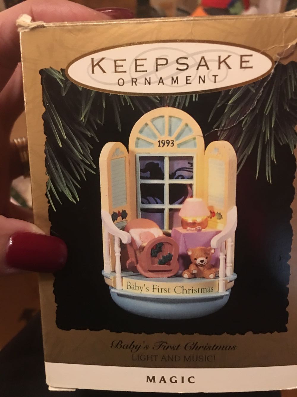 Baby’s First Christmas Ornament From Sort It Apps - Magic Light And Motion (Baby’s First Christmas) ornament collectible [Barcode 015012026313] - Main Image 2