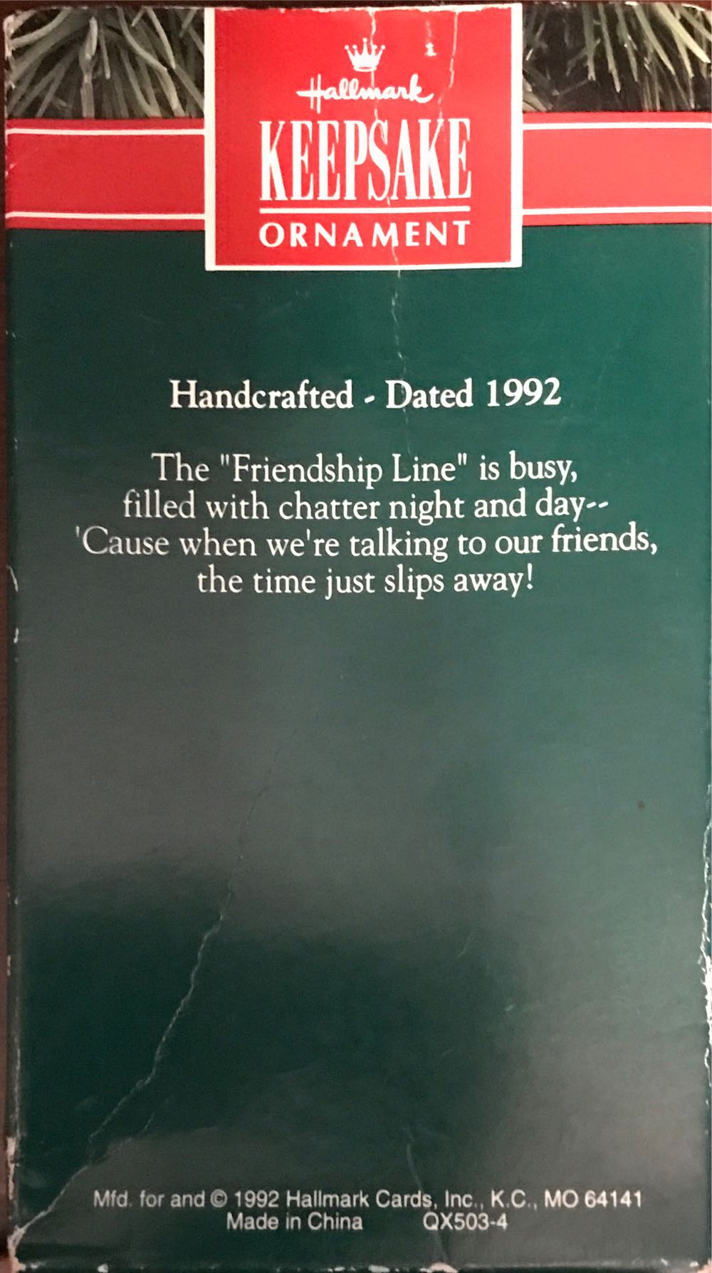 Friendship Line - Woodlands (Animals) ornament collectible [Barcode 070000027451] - Main Image 3