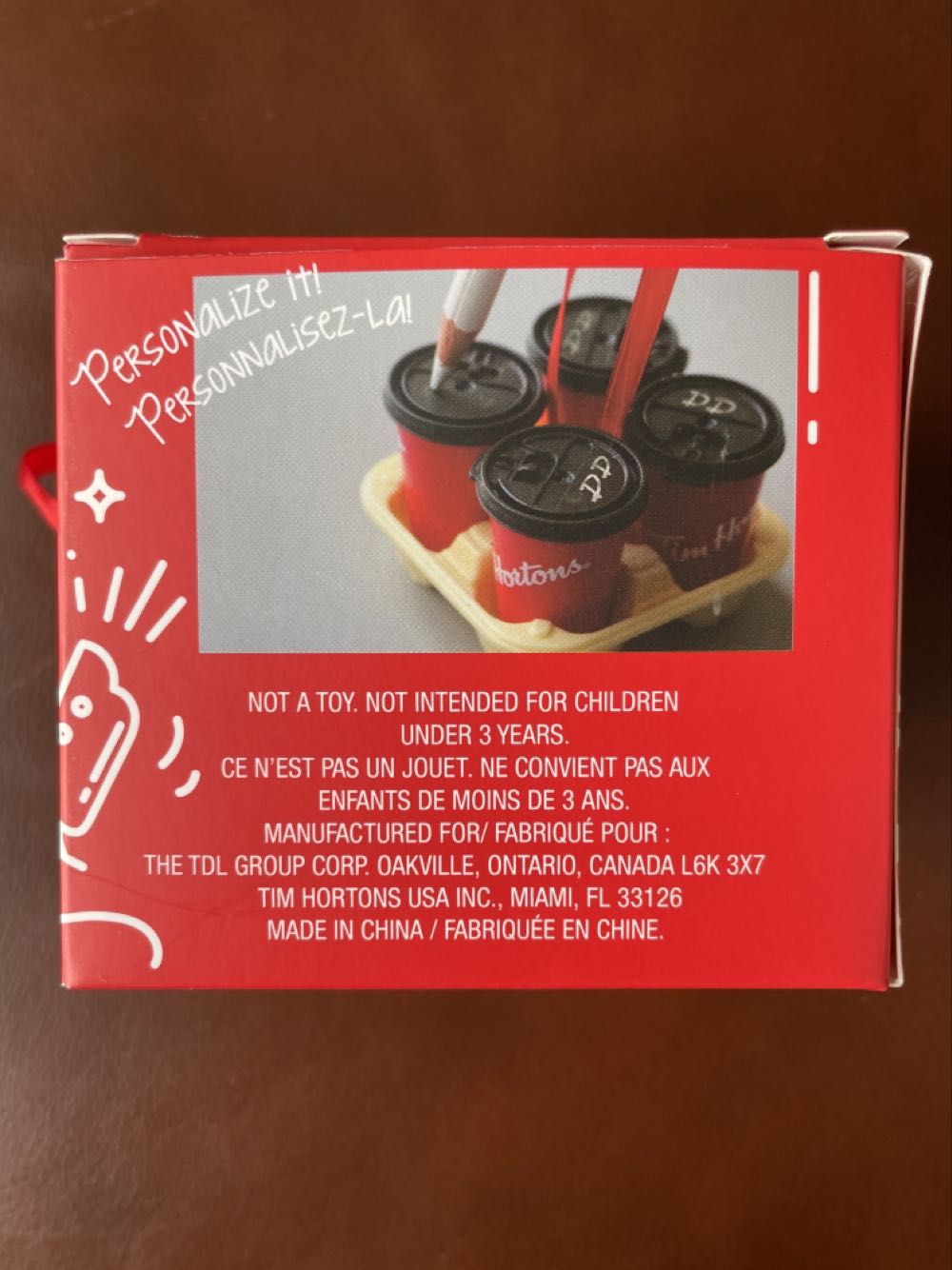Tim Hortons: Coffee Tray - Tim Hortons (Coffee Shop) ornament collectible [Barcode 866762000340] - Main Image 3
