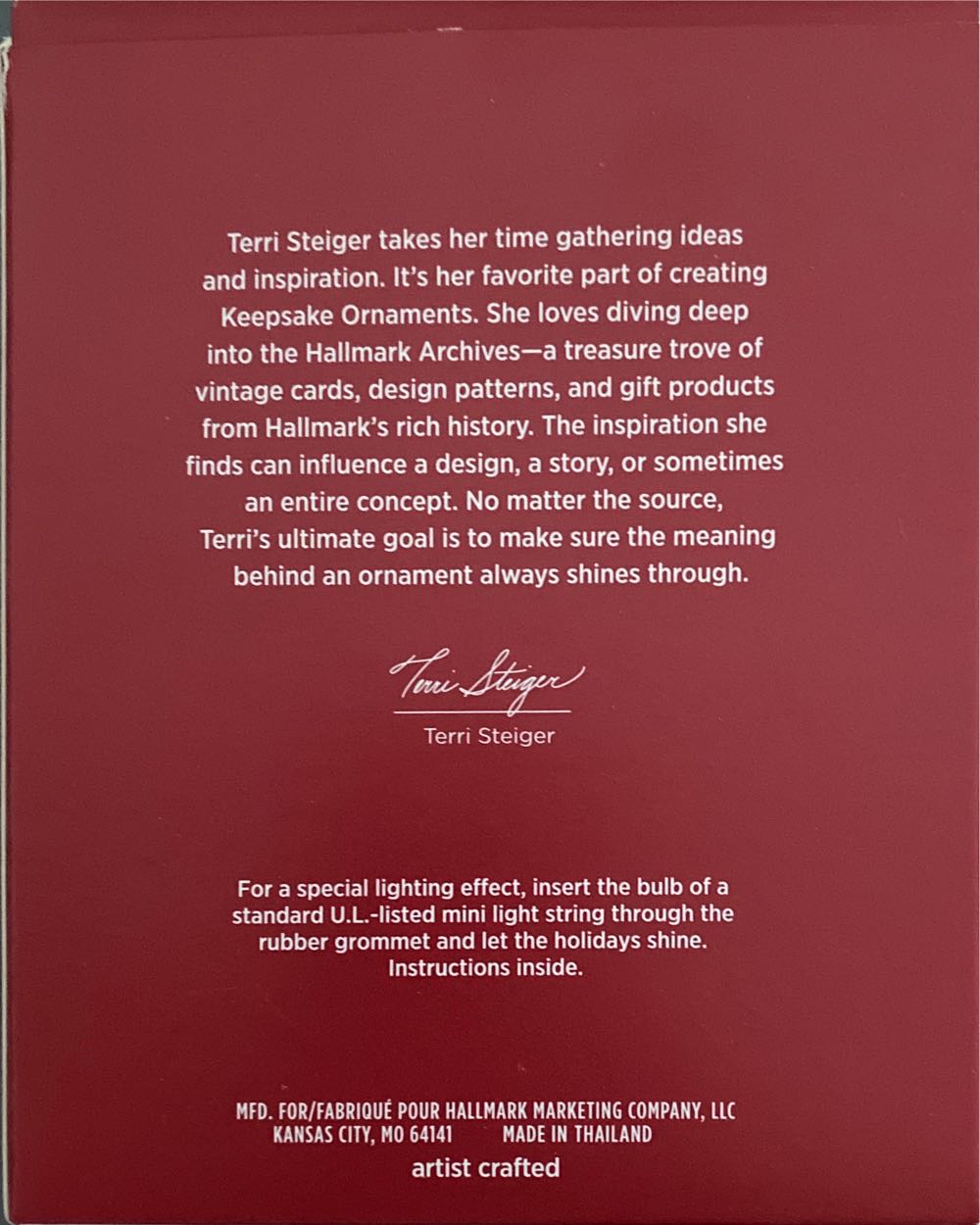 Our Christmas Together 2020 - Our Christmas Together (You & Me) ornament collectible [Barcode 763795555826] - Main Image 2