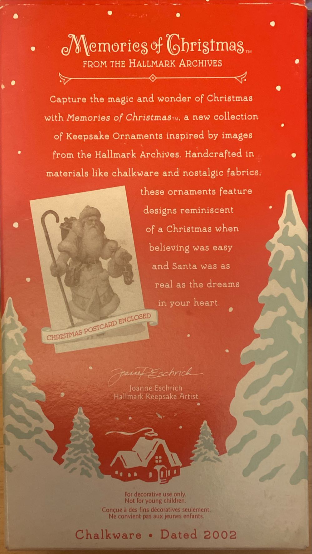 Memories Of Christmas - Yuletide Santa - Santa (Collection) ornament collectible [Barcode 015012686067] - Main Image 3