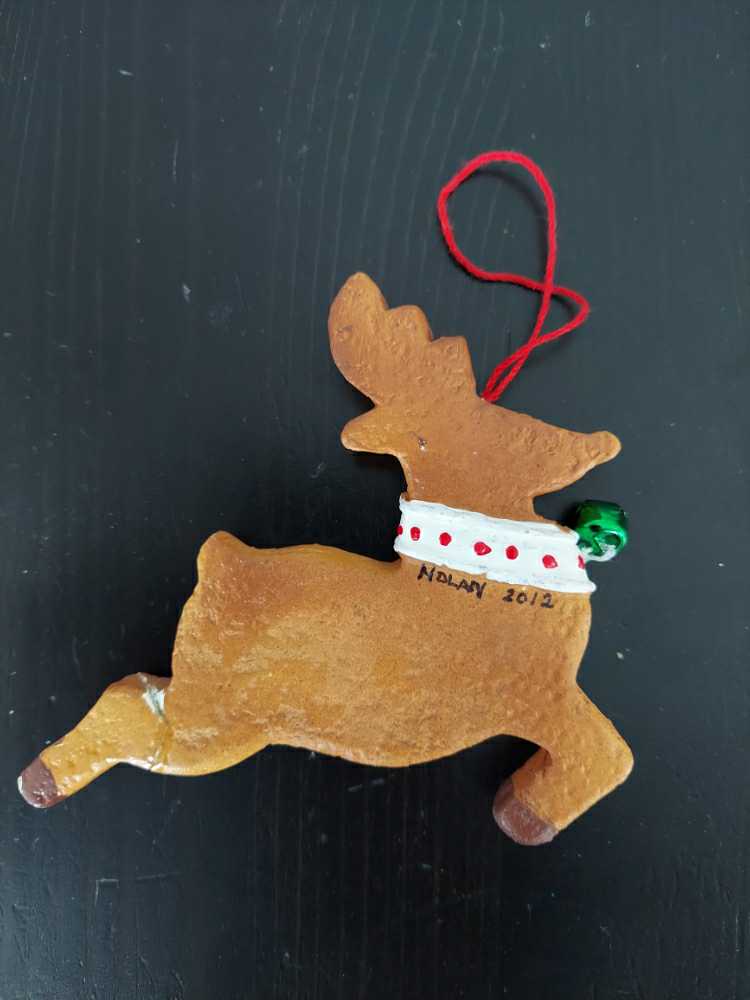 Nolan - 2012 - Reindeer - Gift From Grandma & Grandpa Scott ornament collectible - Main Image 2