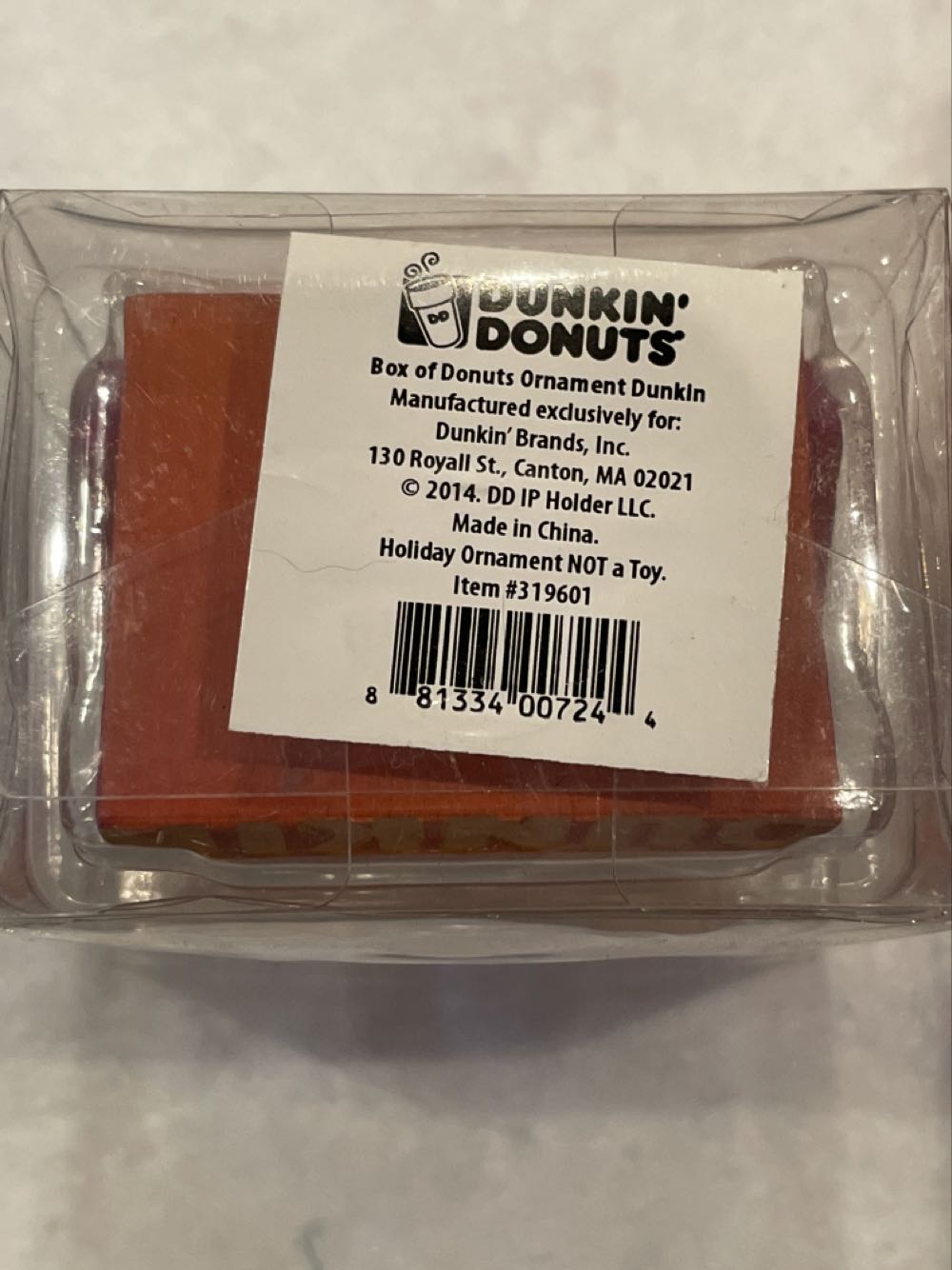 Box of Donuts - Dunkin’ Donuts (Food & Beverage) ornament collectible [Barcode 881334007244] - Main Image 2