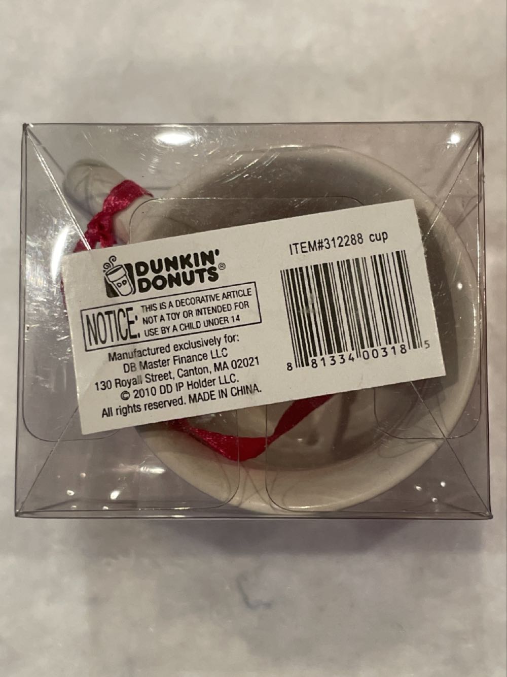 Dunkin’ Donuts Retro Mug - Dunkin’ Donuts (Food & Beverage) ornament collectible [Barcode 881334003185] - Main Image 2