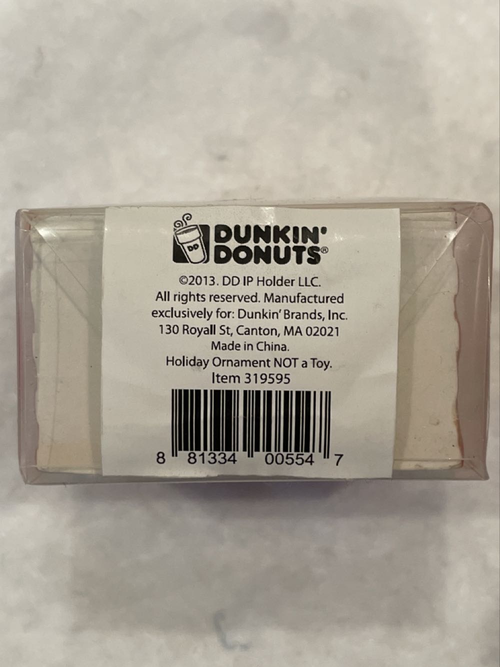 Dunkin’ Donuts Munchkins Box - Dunkin’ Donuts (Food & Beverage) ornament collectible [Barcode 881334005547] - Main Image 2