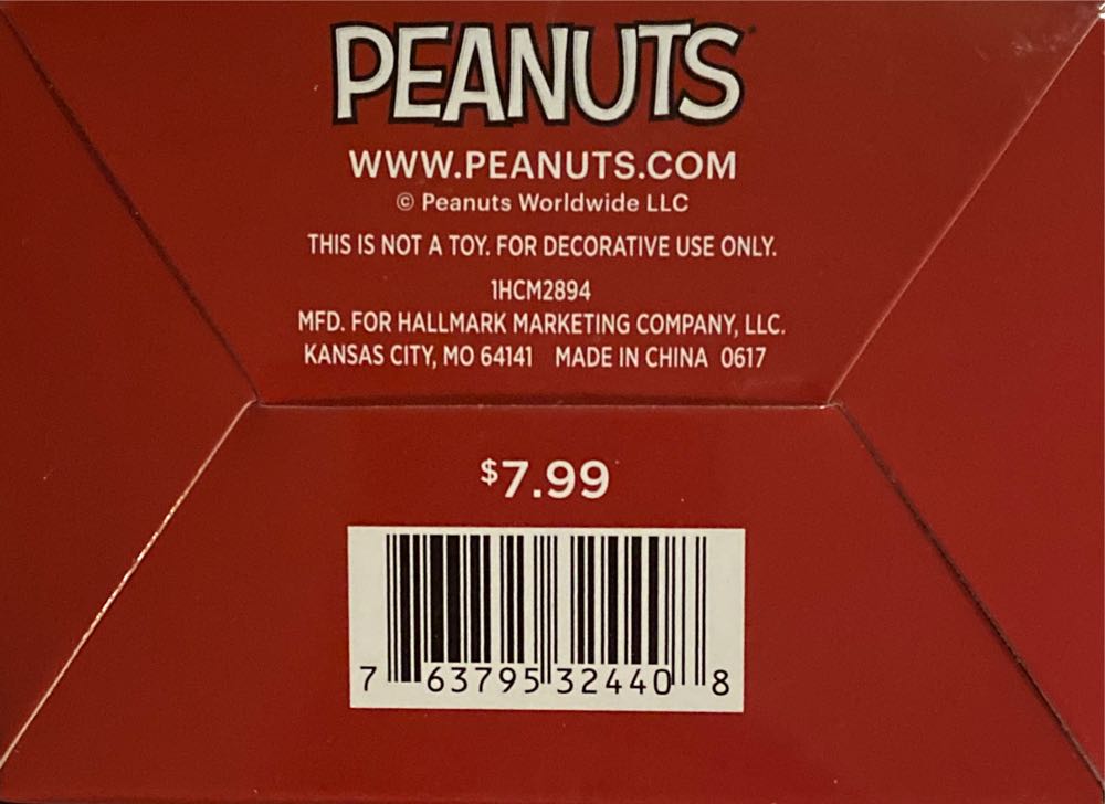 Woodstock - Peanuts Red Box (Red Box) ornament collectible [Barcode 763795324408] - Main Image 3