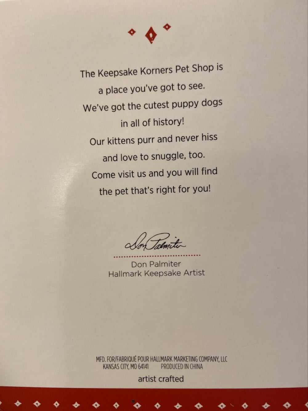 NH#32 - Keepsake Korners Pet Shop - Nostalgic Houses & Shops (Collectible Series) ornament collectible [Barcode 763795955992] - Main Image 3