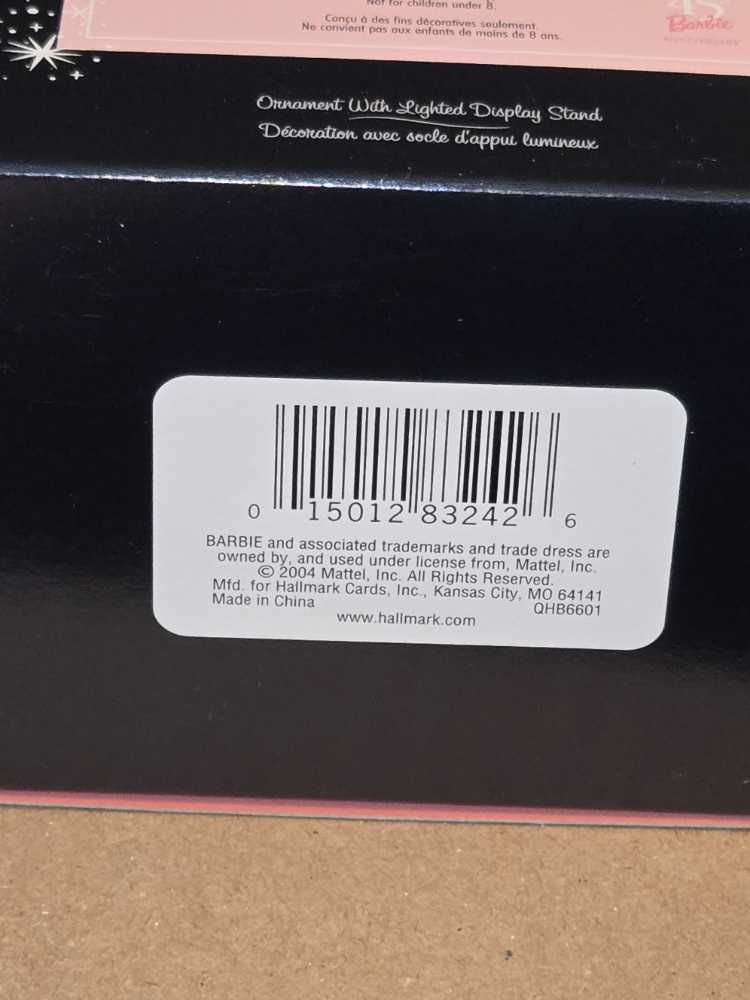 Barbie 45th Anniversary Barbie With Lighted Display Stand - Barbie Collector Series (Barbie) ornament collectible [Barcode 015012832426] - Main Image 3