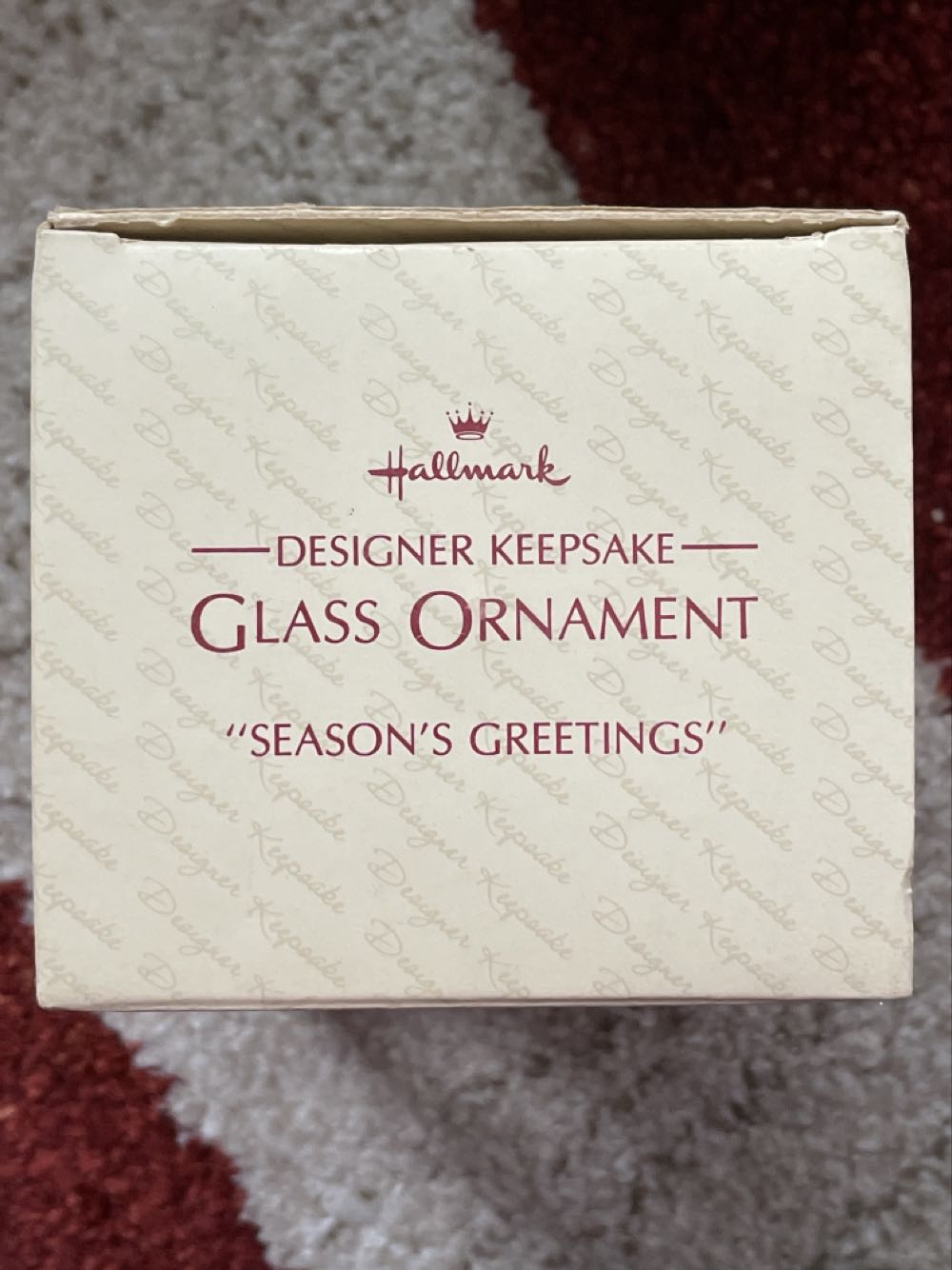 Season’s Greetings (Glass Ball, 1983)  ornament collectible - Main Image 2