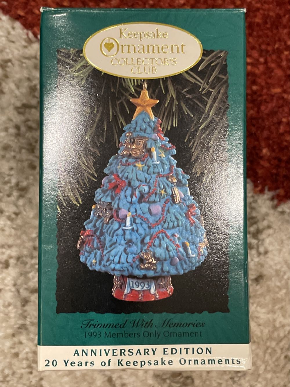 Large Bulb with Hand Painted Tree