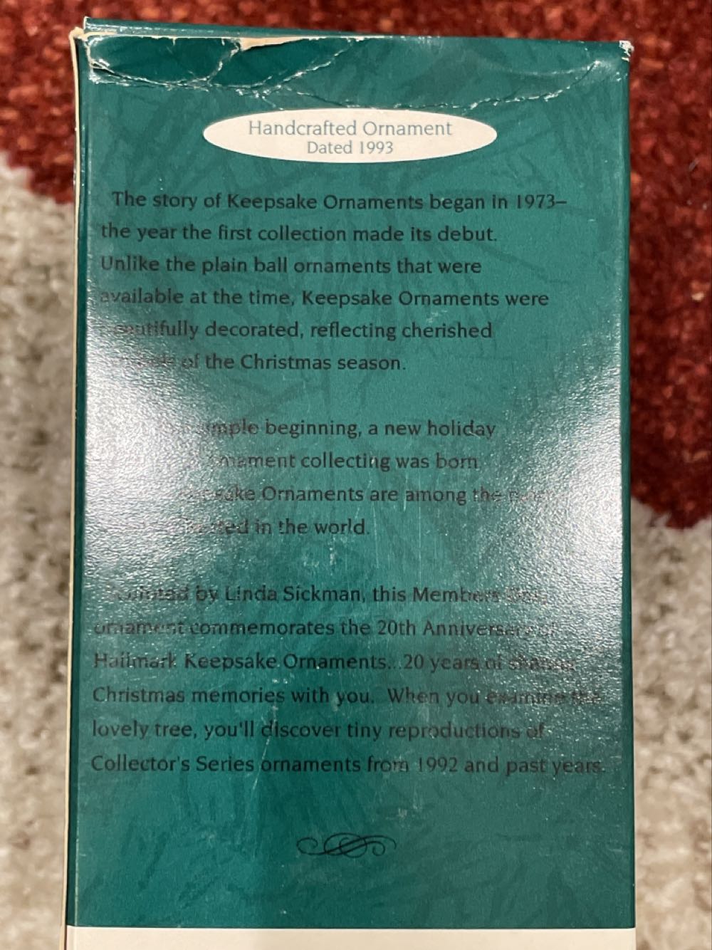 Trimmed With Memories 20th Anniversary Edition - Hallmark KOC (Christmas Tree) ornament collectible - Main Image 2