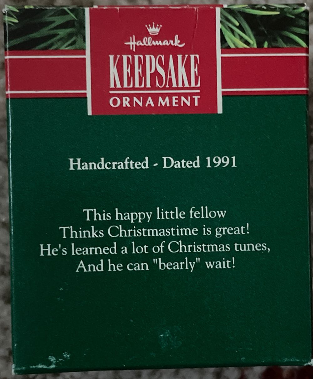 Notes Of Cheer - Hallmark Keepsake (Bears) ornament collectible [Barcode 070000027406] - Main Image 2