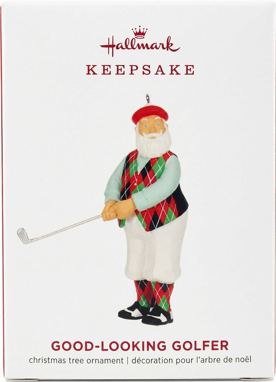 Santa Good-looking Golfer - Santa (Golf) ornament collectible [Barcode 763795463558] - Main Image 2