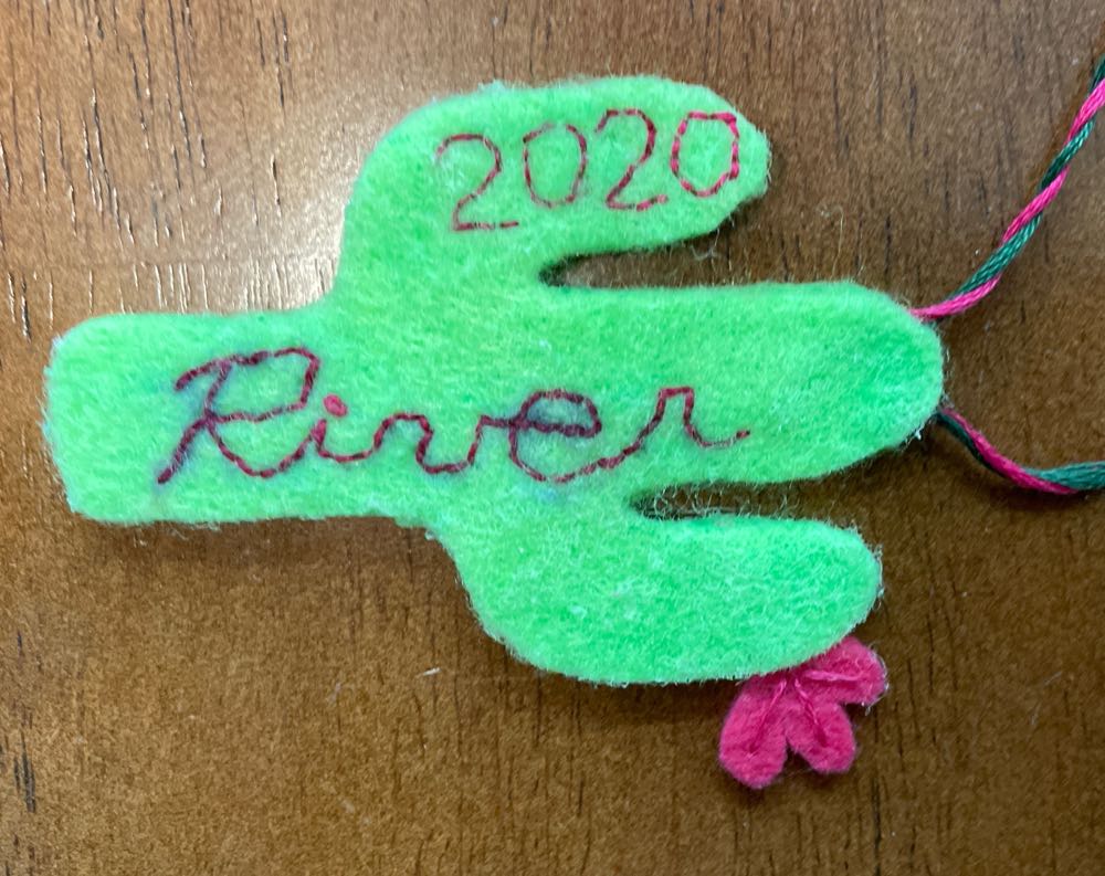 Felt Cactus 2020 - River’s ornament collectible - Main Image 2