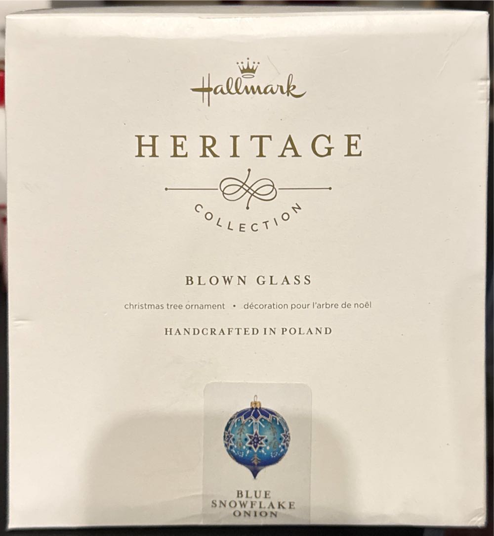 Blue Snowflake Onion - Heritage Collection (Blue Snowflake) ornament collectible [Barcode 763795323234] - Main Image 2