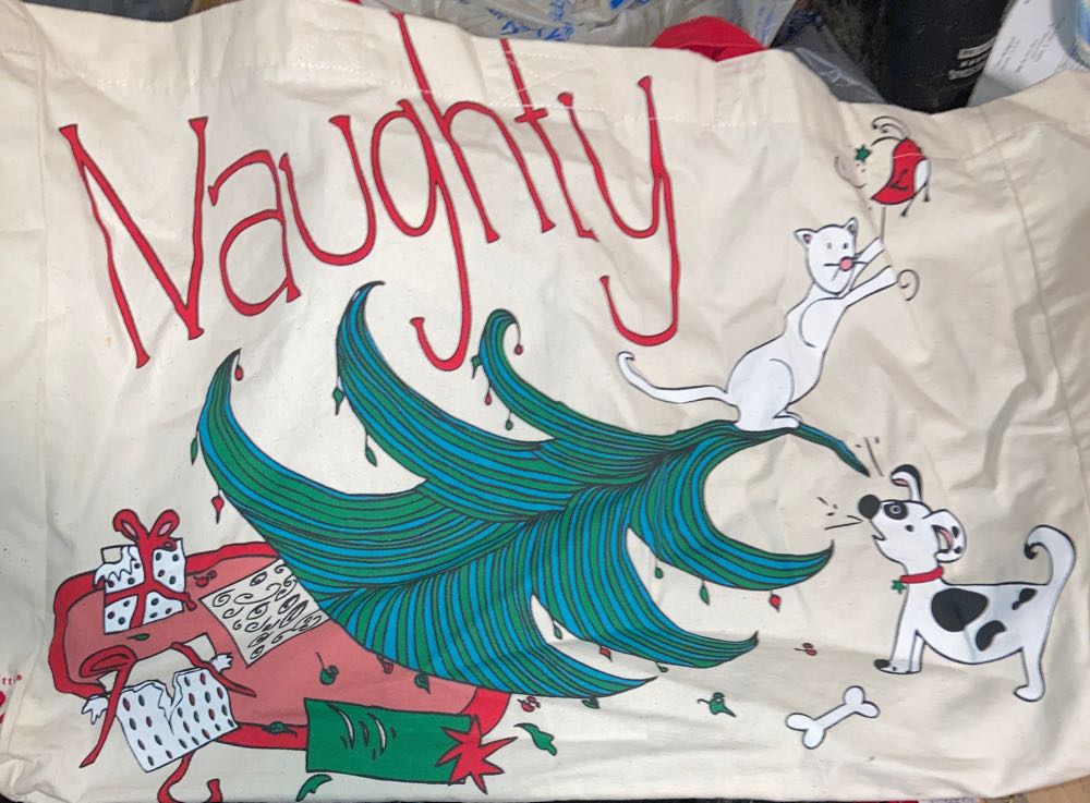 Pets: Naughty - Nice Reusable Bag  ornament collectible - Main Image 2