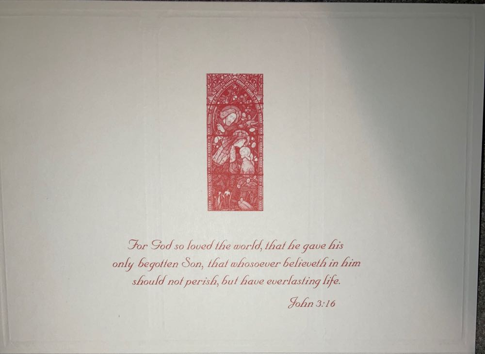 Jesus Stained Glass (Shiny) Card  (Cards) ornament collectible - Main Image 2