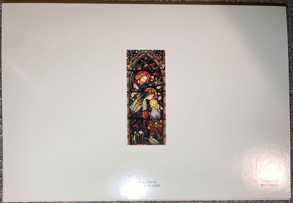 Jesus Stained Glass (Shiny) Card  (Cards) ornament collectible - Main Image 4