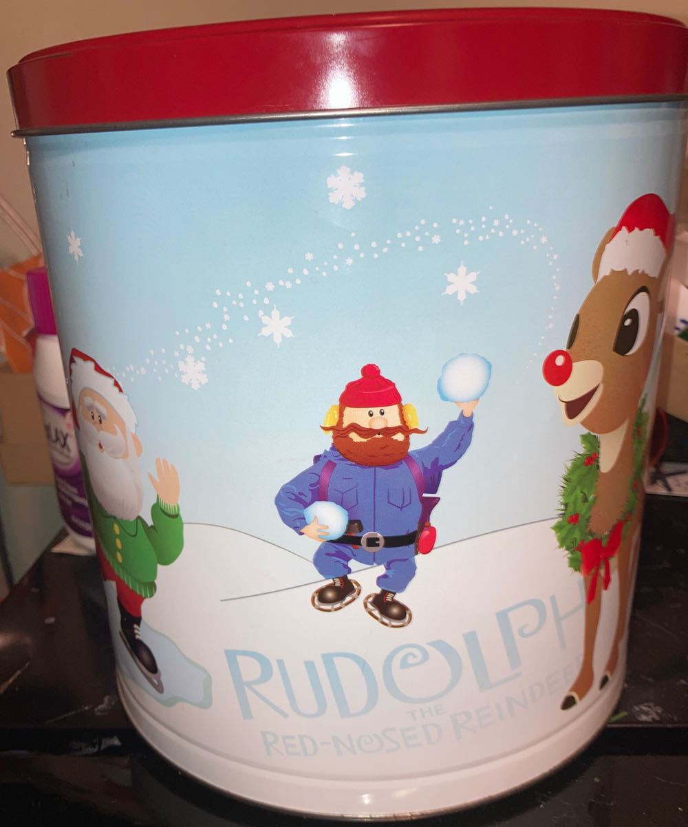 Rudolph Popcorn Tin - Amy (Christmas) ornament collectible [Barcode 071169881182] - Main Image 2