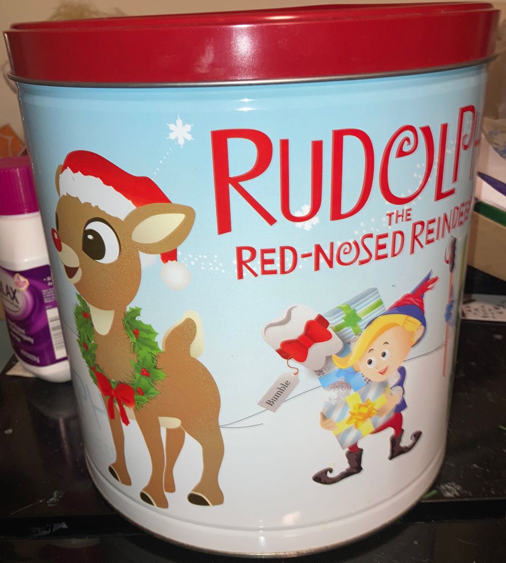 Rudolph Popcorn Tin - Amy (Christmas) ornament collectible [Barcode 071169881182] - Main Image 3