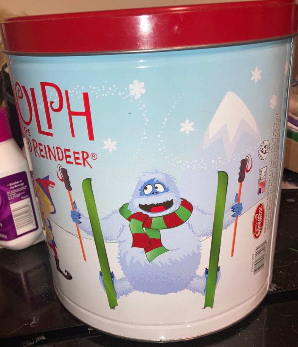 Rudolph Popcorn Tin - Amy (Christmas) ornament collectible [Barcode 071169881182] - Main Image 4