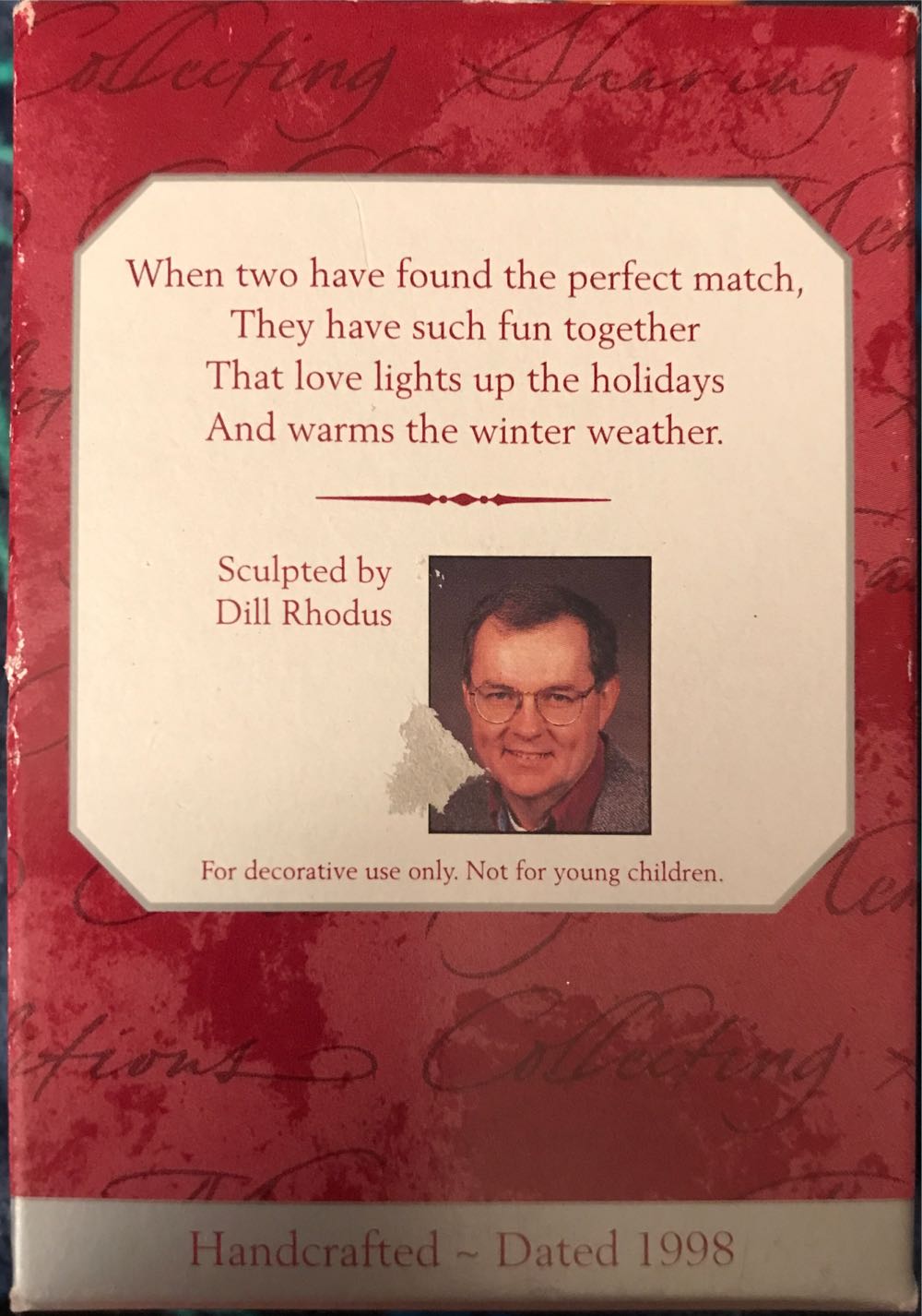 A Perfect Match  (Mice, Fireplace, Matches, Stockings) ornament collectible [Barcode 015012437645] - Main Image 2