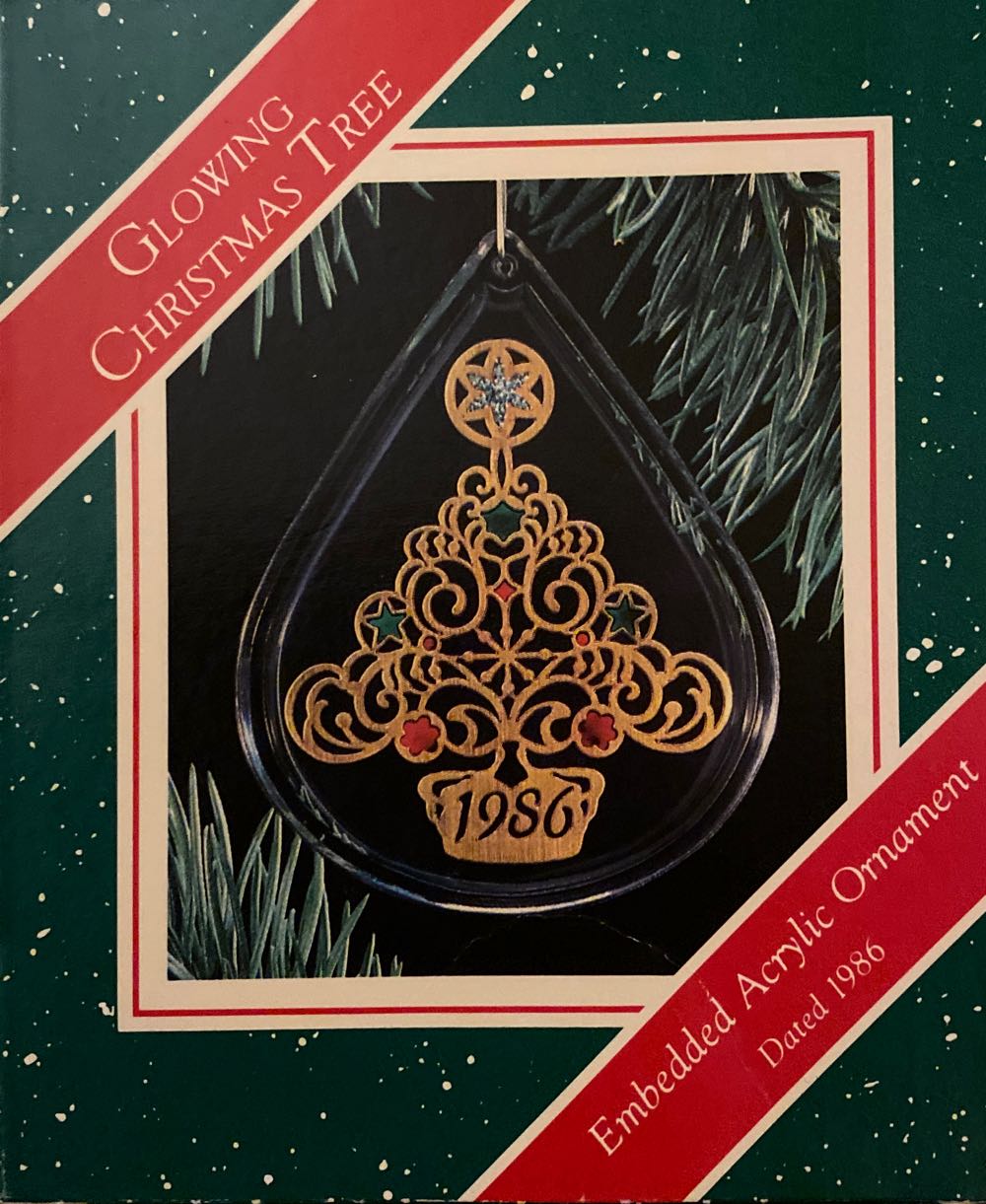 Glowing Christmas Tree  ornament collectible - Main Image 2