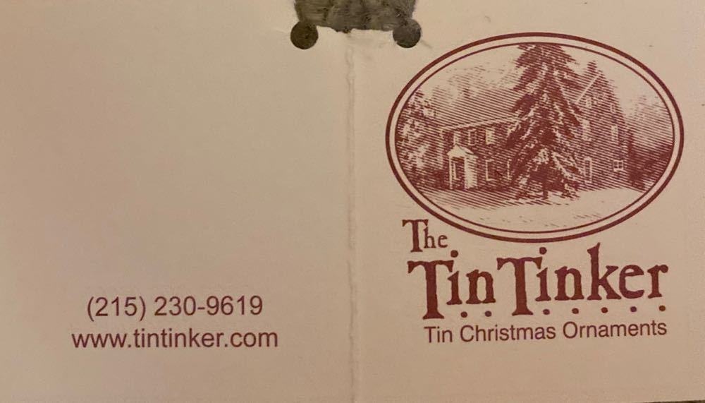 The Tin Tinker  ornament collectible - Main Image 2