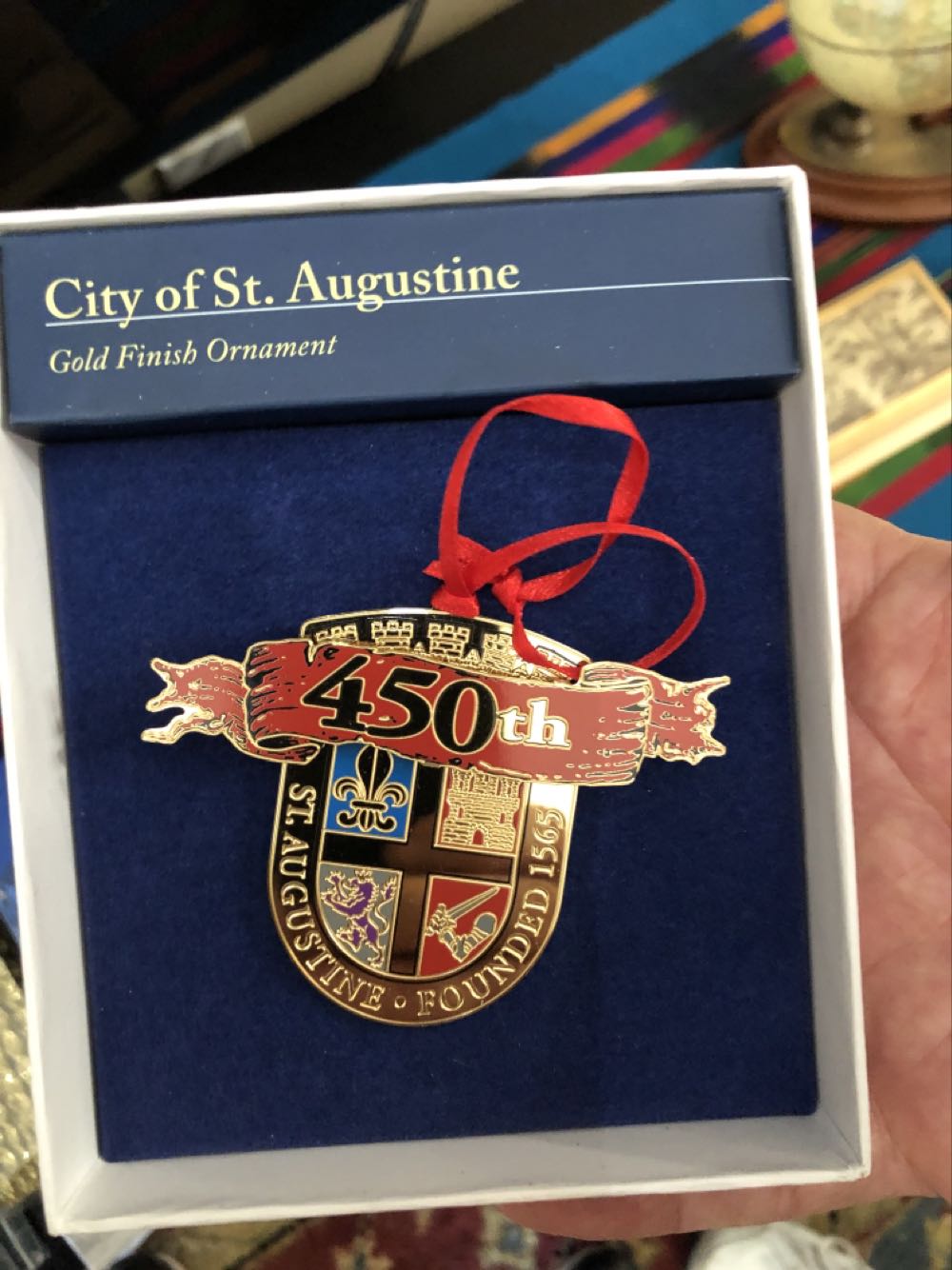 City Of St. Augustine 450th  ornament collectible [Barcode 678598149359] - Main Image 1