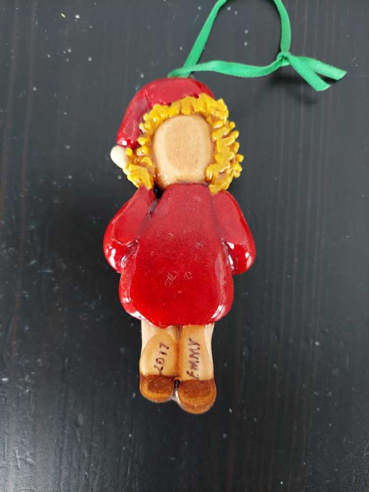 Emersyn - 2017 - Girl With Doll - Gift From Grandma & Grandpa Scott ornament collectible - Main Image 2