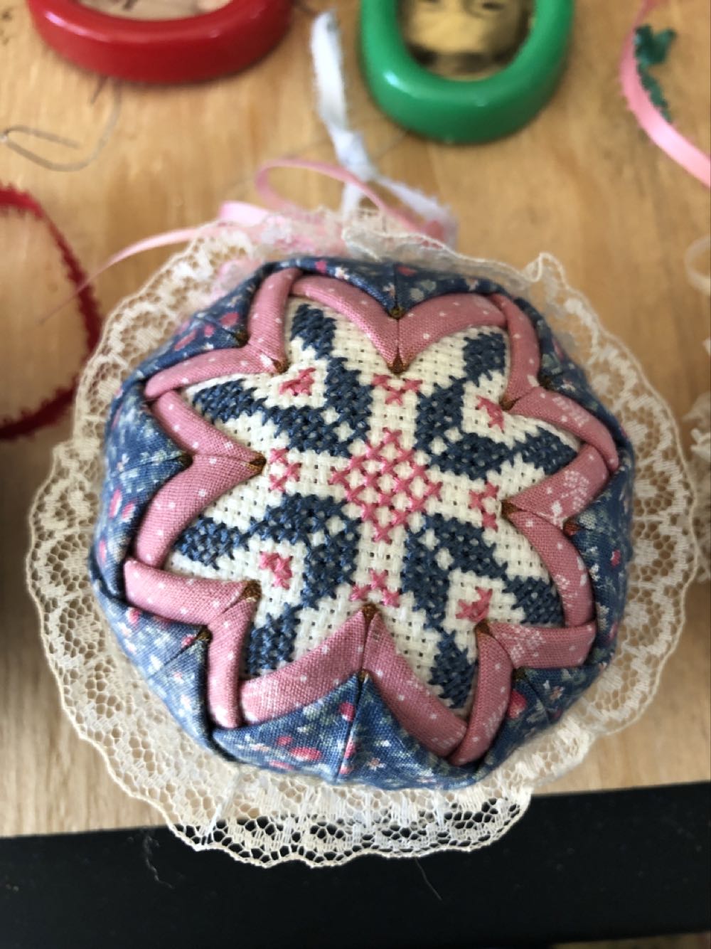 Missey Handmade Crossstitch Balls  ornament collectible - Main Image 4