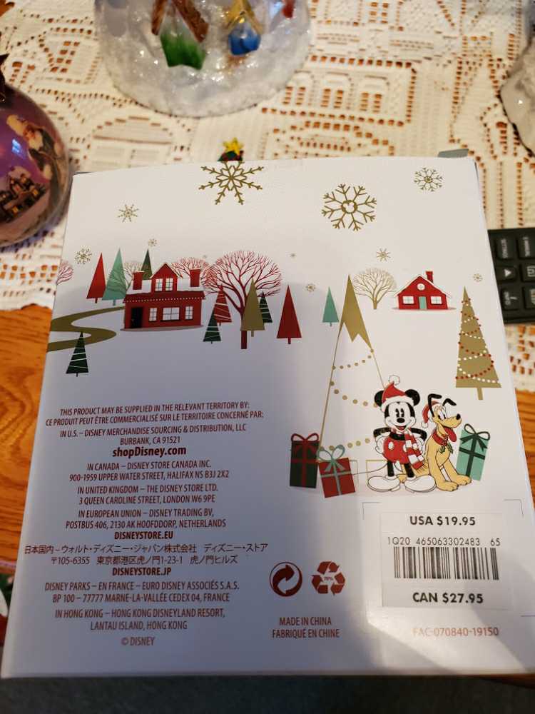 Mickey & Minnie - Disney Sketchbook ornament collectible [Barcode 465063302483] - Main Image 4