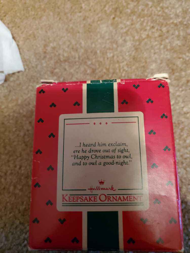 Happy Christmas to Owl  ornament collectible - Main Image 4