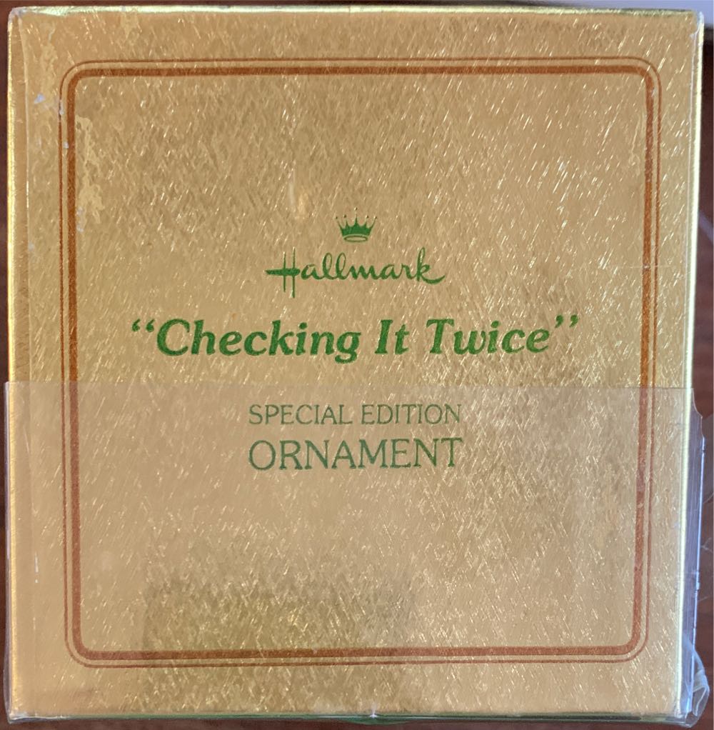 Checking It twice  (Hallmark Keepsake Ornament) ornament collectible - Main Image 3