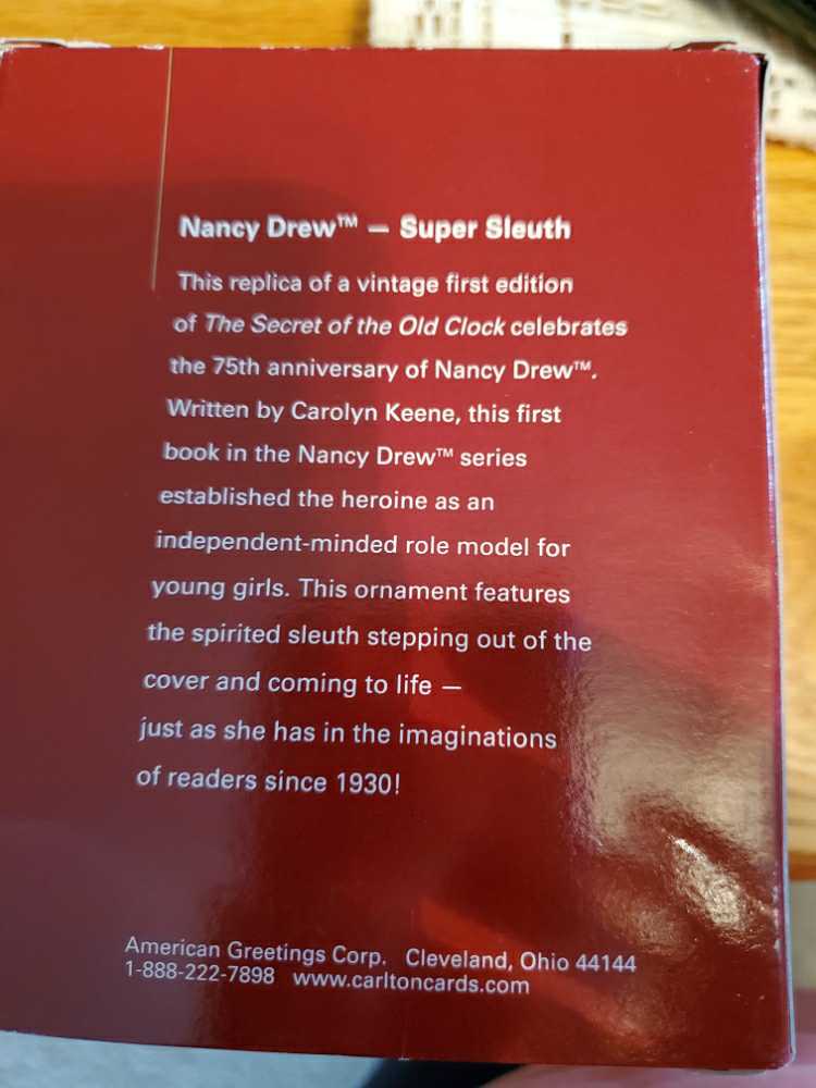 Nancy Drew Super Sleuth* - Nancy Drew (Nancy Drew) ornament collectible [Barcode 661526376927] - Main Image 4