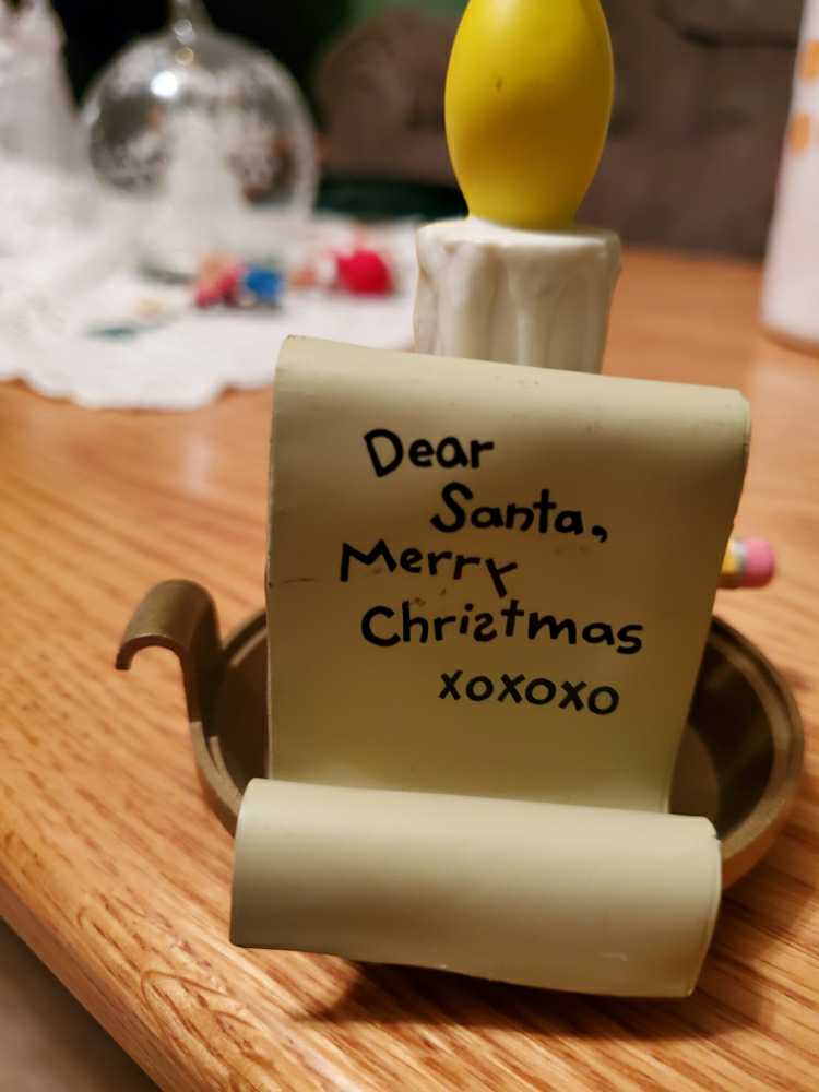 Dear Santa Merry Christmas XOXOXO  ornament collectible - Main Image 2