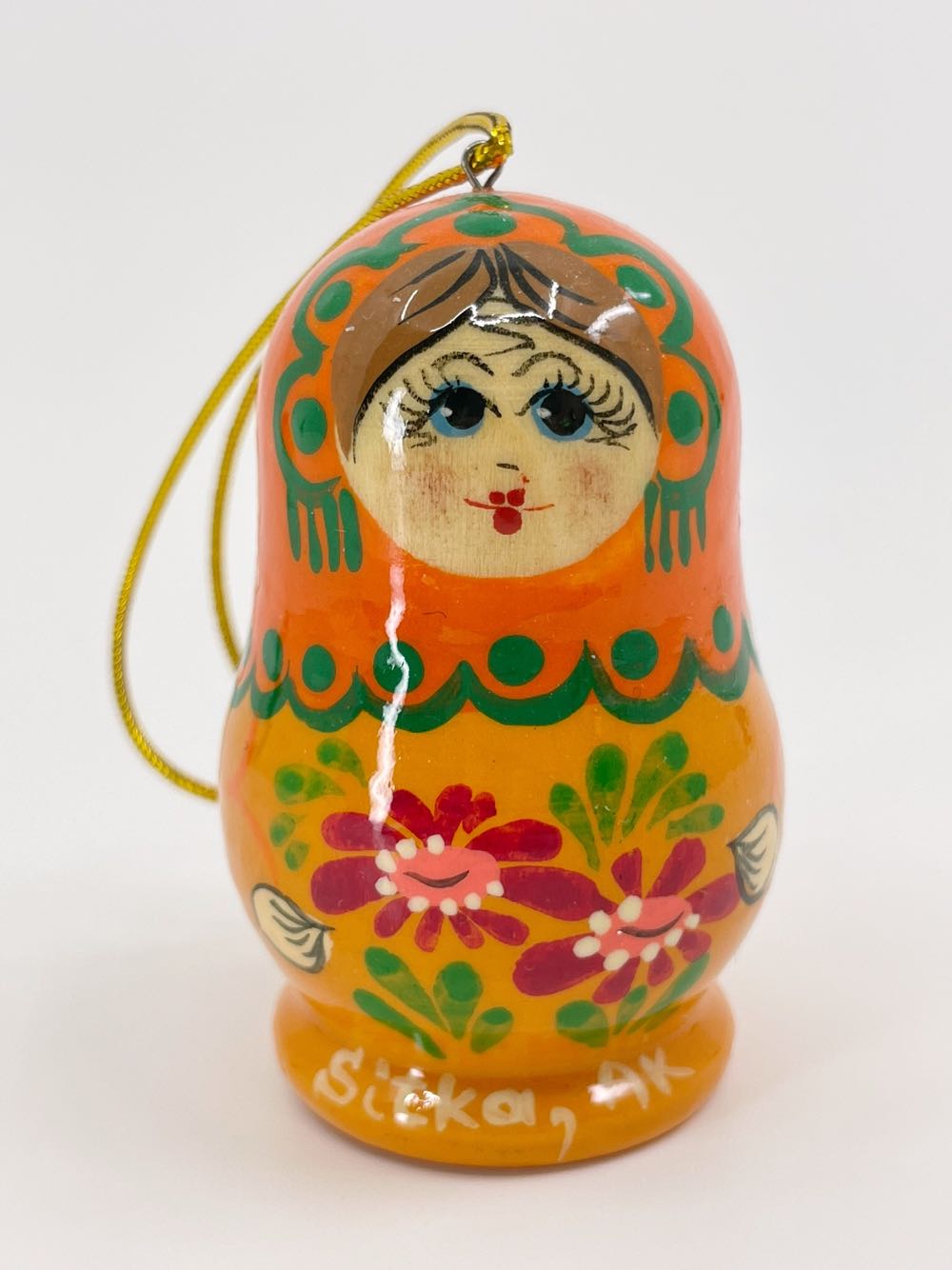 Wooden Matushka  ornament collectible - Main Image 1