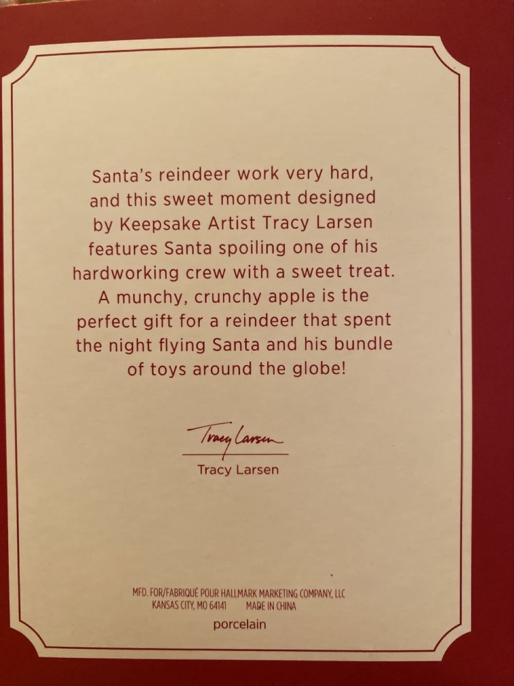 Santa And His Reindeer - Hallmark KOC (Event Exclusive) ornament collectible [Barcode 763795472888] - Main Image 2