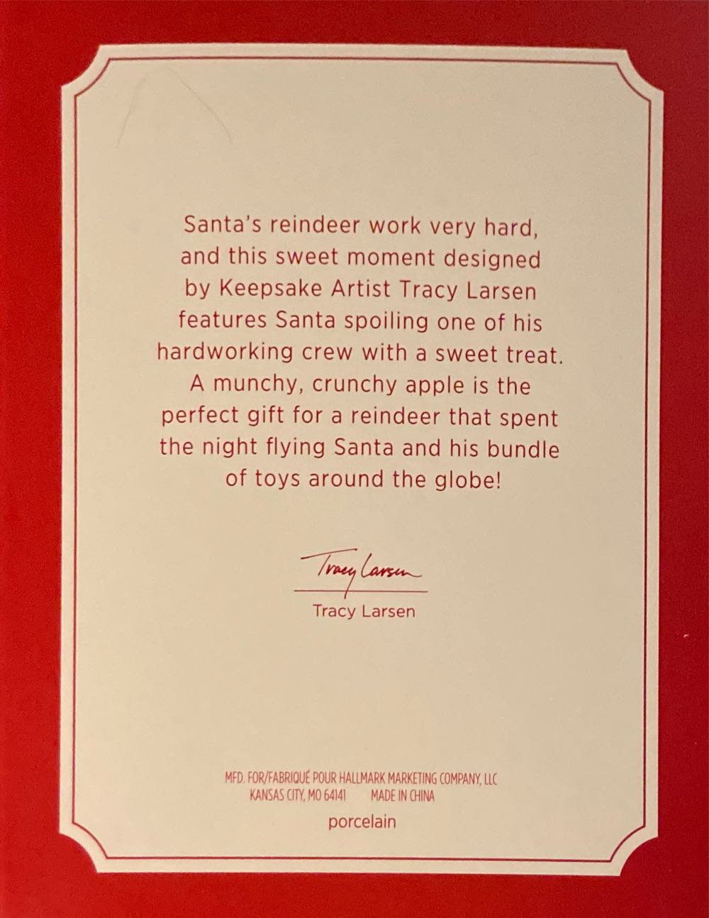 Santa And His Reindeer - Hallmark KOC (Event Exclusive) ornament collectible [Barcode 763795472888] - Main Image 3