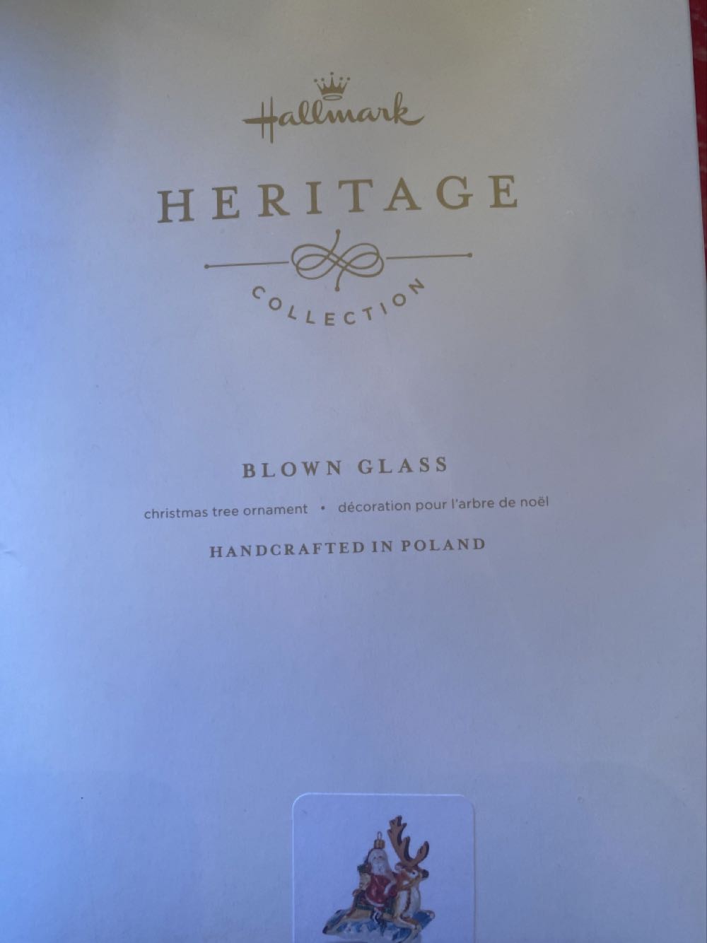 Folk Art Santa 2018 Blown Glass, Heritage Collection  - Heritage Collection ornament collectible [Barcode 763795324057] - Main Image 2