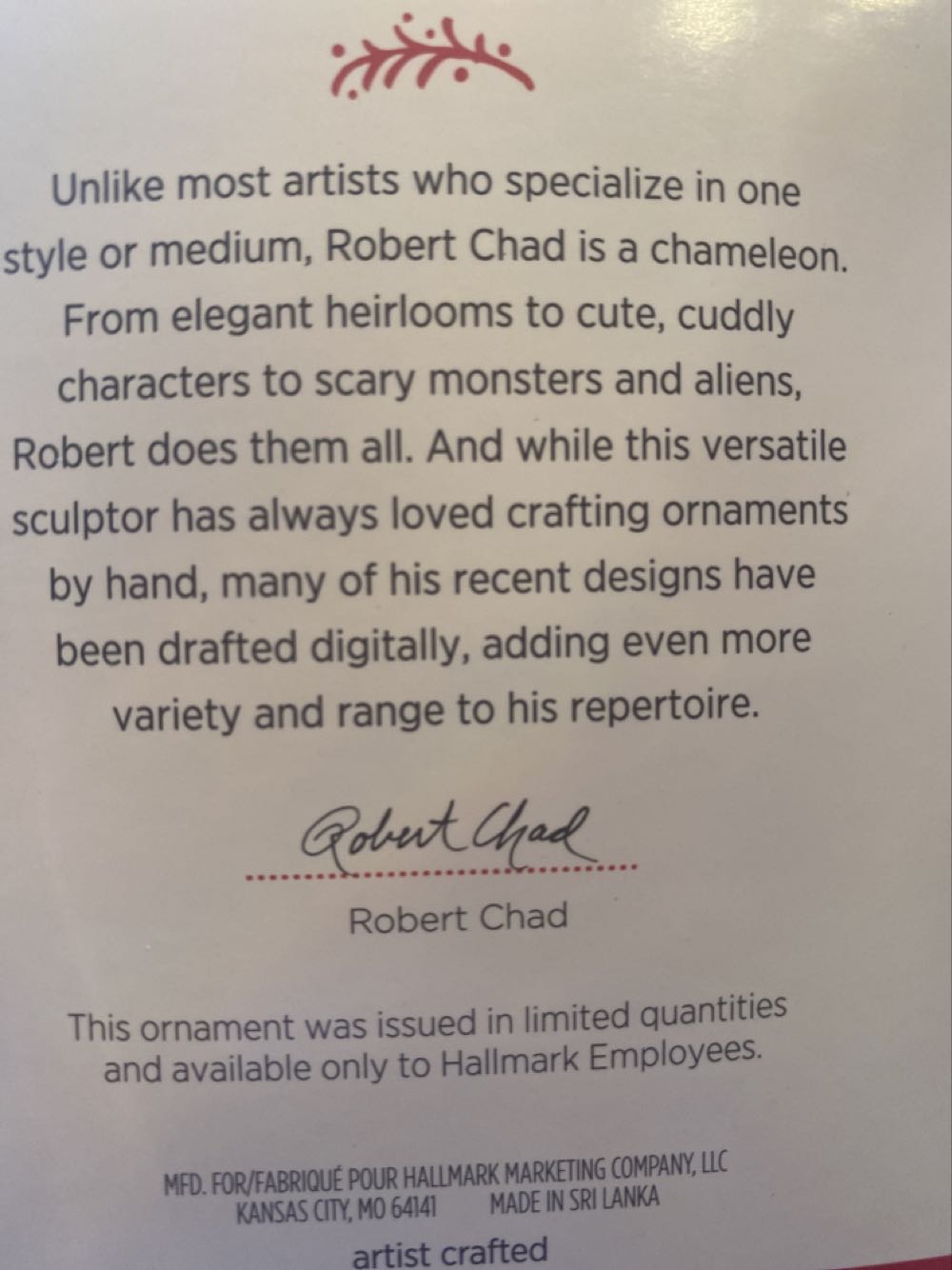 Thank-You Deer 🐶 - Hallmark Employee Gift (Reindeer) ornament collectible - Main Image 2