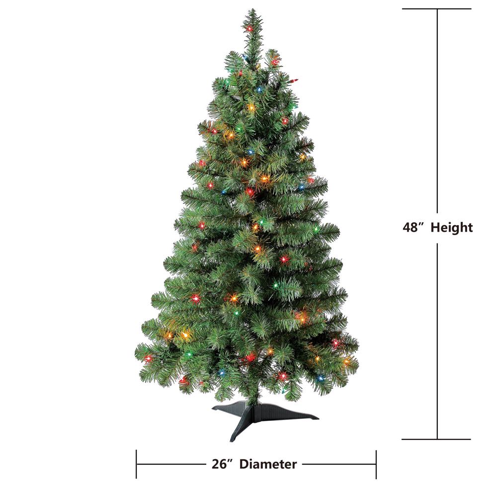 4’ Pre-lit Spruce - Family (Christmas) ornament collectible - Main Image 3