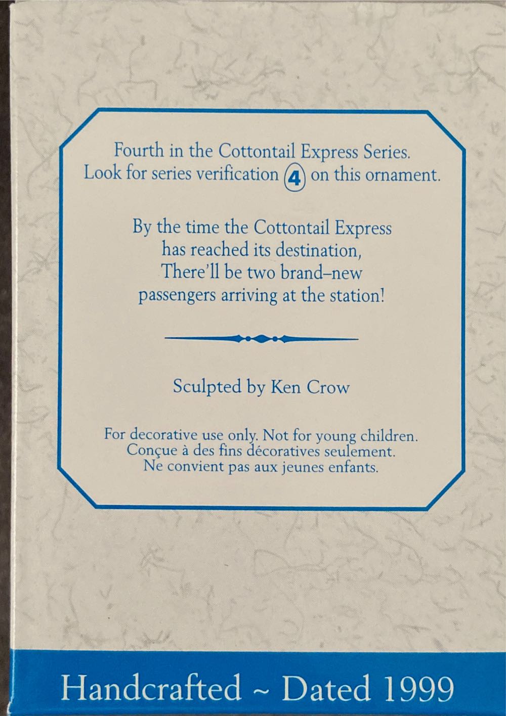 Easter Collection Cottontail Express #4 Flatbed Car - Cottontail Express (Easter Train) ornament collectible [Barcode 015012479140] - Main Image 2